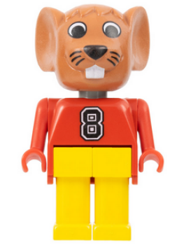 Lego Fabuland fab9b Maximillian Mouse Nummer 8